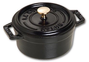 Mini garnek żeliwny okrągły Staub - 250 ml, Czarny w sklepie Wasserman.eu