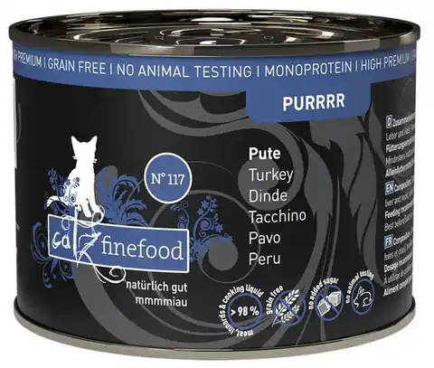 ⁨Catz Finefood Purrrr N.117 Turkey can 200g⁩ at Wasserman.eu
