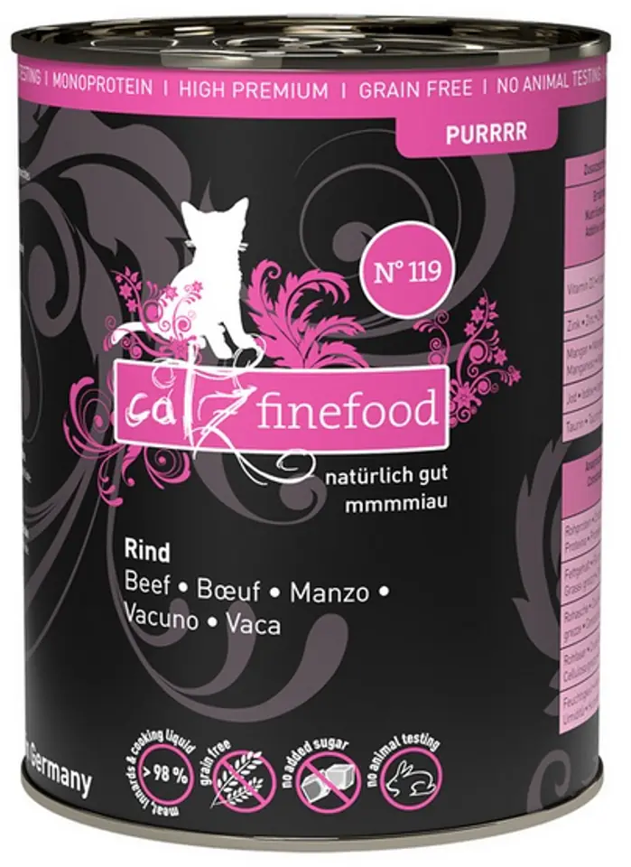 ⁨Catz Finefood Purrrr N.119 Beef can 400g⁩ at Wasserman.eu