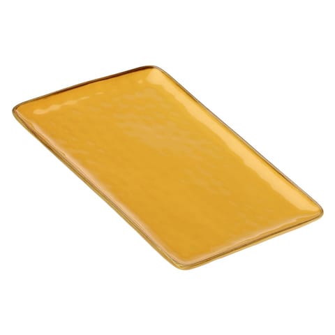 ⁨Concerto Ocra Rectangular Tray - Yellow, 36 x 26.5 cm⁩ at Wasserman.eu