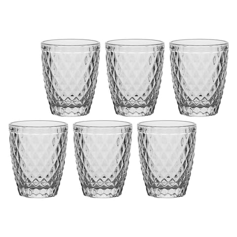 ⁨Zestaw 6 szklanek z grubym dnem Etrusco - Przezroczysty, 270 ml⁩ w sklepie Wasserman.eu