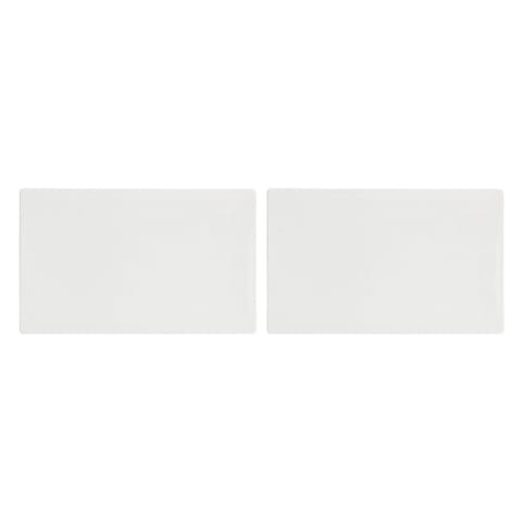 ⁨Set of 2 Essenziale Gourmet Serving Tray - White, 35 x 23 cm⁩ at Wasserman.eu