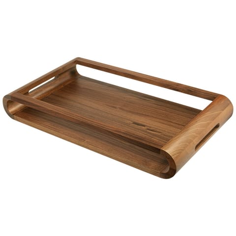 ⁨Dwustronna taca z drewna orzechowego Artelegno VASD - 49 cm⁩ w sklepie Wasserman.eu