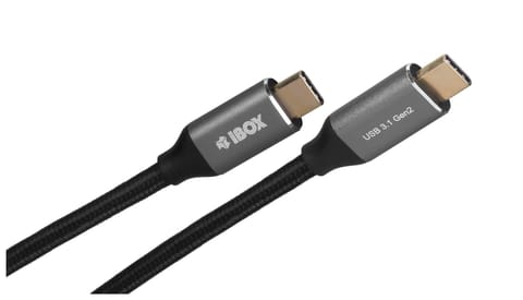 ⁨Kabel IBOX IKUMTC31G2 (USB typu C - USB typu C ; 1m; kolor czarny)⁩ w sklepie Wasserman.eu