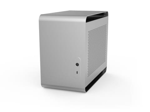 ⁨Obudowa Streacom DA2 Mini-ITX - Srebrna⁩ w sklepie Wasserman.eu