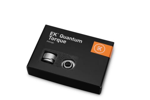 ⁨EK Water Blocks EK-Quantum Torque HDC 16 - Pack of 6, Satin Titanium⁩ at Wasserman.eu