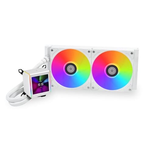 ⁨Lian Li GA II LCD Procesor Zestaw do chłodzenia płynami 12 cm Biały⁩ w sklepie Wasserman.eu