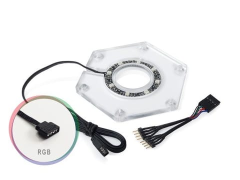 ⁨Bitspower Zbiornik na wodę Hexagon RGB Add-On⁩ w sklepie Wasserman.eu