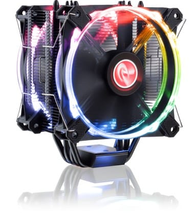 ⁨Raijintek Leto Pro Chłodzenie procesora, czarny, RGB-LED - 2x120mm⁩ w sklepie Wasserman.eu