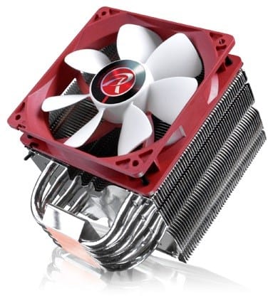 ⁨RAIJINTEK Themis Evo Procesor Chlodnica/wentylator 12 cm Metaliczny, Czerwony, Biały⁩ w sklepie Wasserman.eu