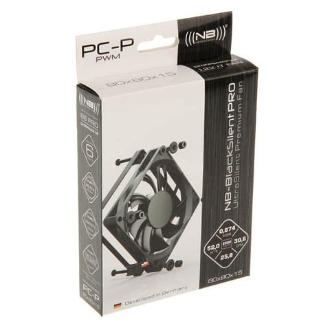 ⁨Noiseblocker BlackSilent Pro Fan PC-P - 80mm⁩ at Wasserman.eu