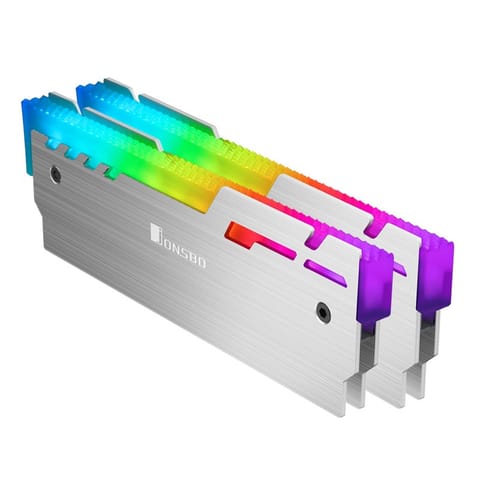 ⁨Jonsbo NC-3 ARGB Moduł pamięci Radiator Srebrny⁩ w sklepie Wasserman.eu