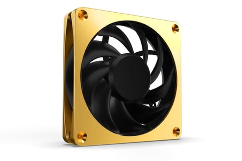 ⁨Alphacool Apex Stealth Metal Fan 120 mm, 2,000 obr./min - złoty⁩ w sklepie Wasserman.eu