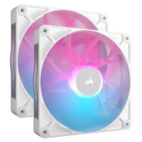 ⁨Corsair iCUE LINK RX140 RGB Series, PWM Fan 2 Pack - 140mm, white⁩ at Wasserman.eu