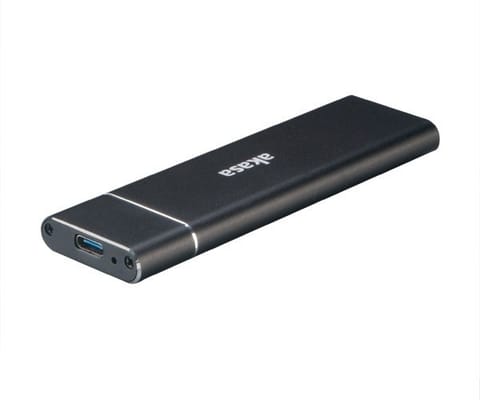 ⁨Akasa Zewnętrzna Obudowa Aluminiowa USB 3.1 M.2 SSD - Czarna⁩ w sklepie Wasserman.eu