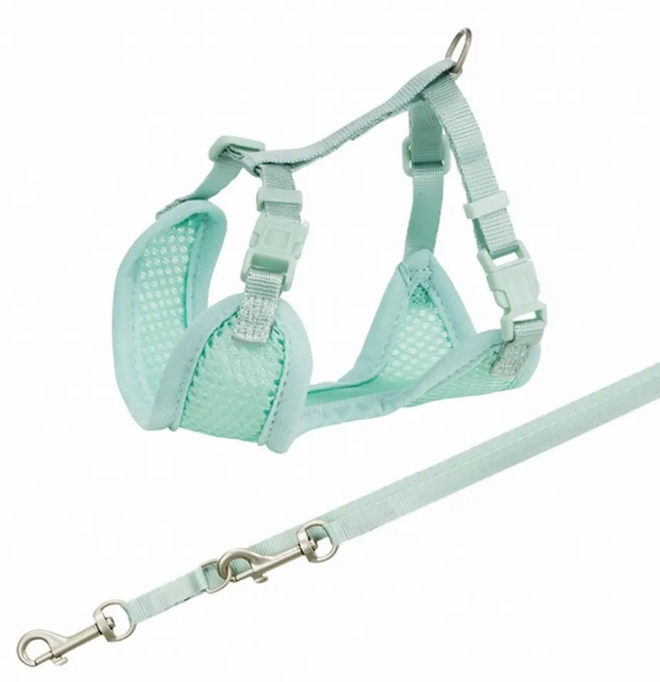 ⁨Trixie Junior harness with leash 26-34cm mint [15565]⁩ at Wasserman.eu