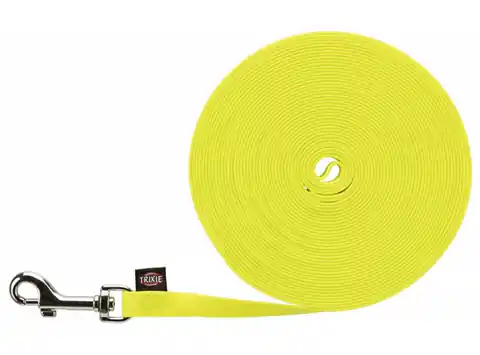 ⁨Trixie Easy Life Tracking Lanyard M-L 10m/13mm reflective yellow neon [20727]⁩ at Wasserman.eu