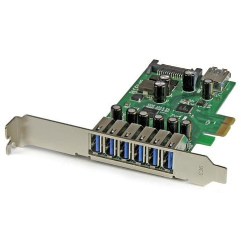 ⁨StarTech.com 7-Port PCI Express USB 3.0 Card - Standard and Low-Profile Design⁩ at Wasserman.eu