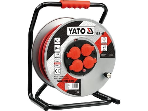 ⁨YATO EXTENSION CORD PLASTIC DRUM 40m 3x2,5mm2⁩ at Wasserman.eu