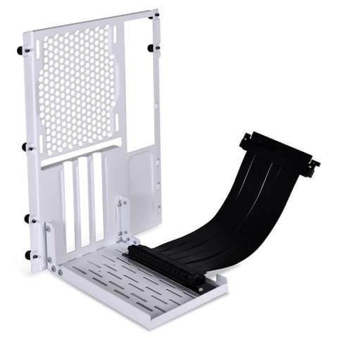 ⁨Lian Li O11DMINI-1W-4 Mini Riser Card + PCI Slot Bezel - PCIe 4.0, 200mm, White⁩ at Wasserman.eu