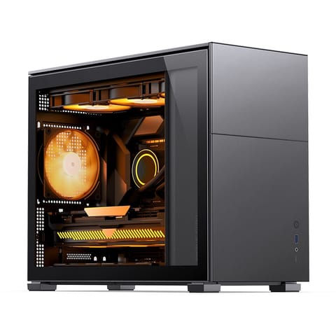 ⁨Jonsbo D31 Micro-ATX Case, Tempered Glass - black⁩ at Wasserman.eu