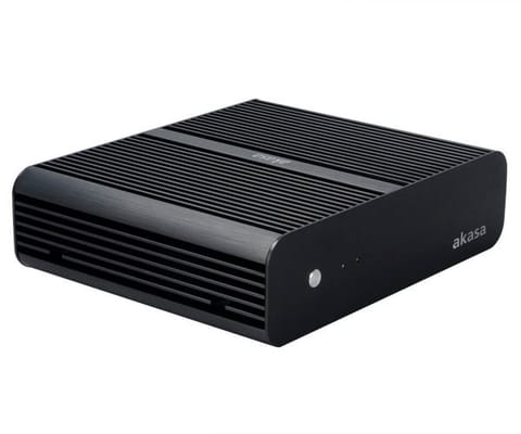 ⁨Obudowa Akasa Euler Fanless Thin-Mini-ITX, OEM - czarna⁩ w sklepie Wasserman.eu