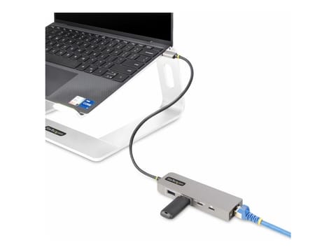 ⁨3-PORT USB-C HUB 2.5GBE PD/100W POWER DELIVERY PASSTHROUGH⁩ at Wasserman.eu