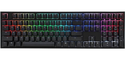 ⁨Klawiatura Gamingowa Ducky One 2 z Podświetleniem PBT, MX-Black, RGB LED - Czarna⁩ w sklepie Wasserman.eu