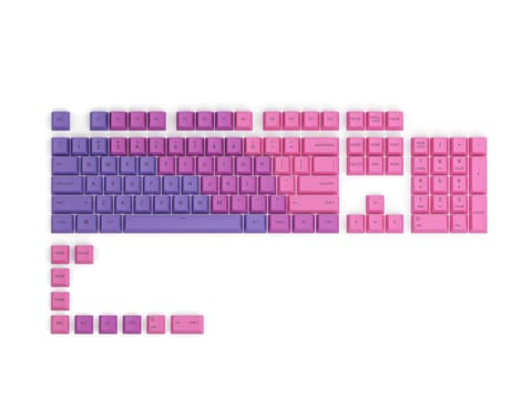 ⁨Glorious GPBT Keycaps - 115 PBT Keycaps, ISO, DE-Layout, Nebula⁩ at Wasserman.eu