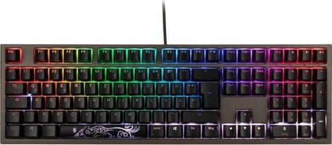 ⁨Ducky Shine 7 klawiatura Gaming USB Niemiecki Czarny, Szary⁩ w sklepie Wasserman.eu