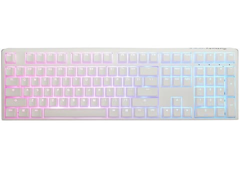 ⁨Klawiatura gamingowa Ducky One 3 Aura White, RGB LED – MX-Speed-Silver (US)⁩ w sklepie Wasserman.eu