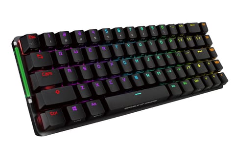 ⁨ASUS ROG Falchion keyboard Gaming RF Wireless + USB QWERTZ German Black⁩ at Wasserman.eu