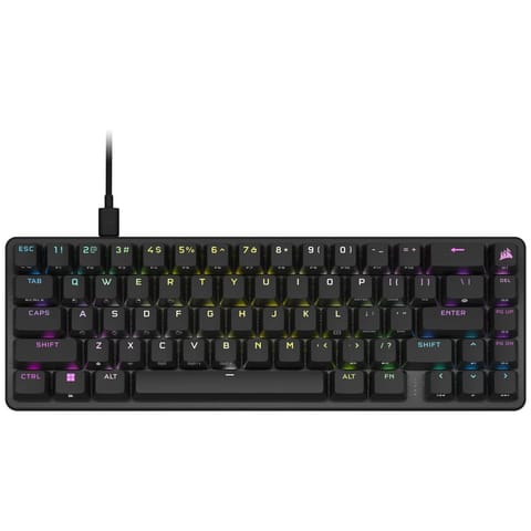 ⁨Corsair K65 PRO MINI klawiatura Gaming USB QWERTZ Niemiecki Czarny⁩ w sklepie Wasserman.eu
