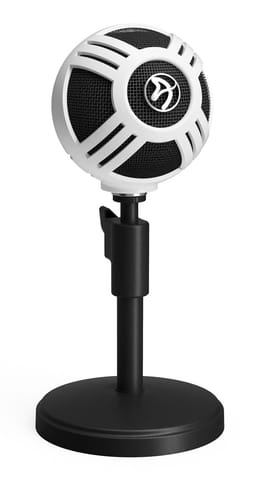 ⁨Arozzi Sfera Black, White Table microphone⁩ at Wasserman.eu