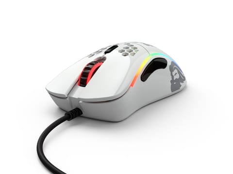 ⁨Glorious Model D- Gaming Mouse - white, glossy⁩ at Wasserman.eu