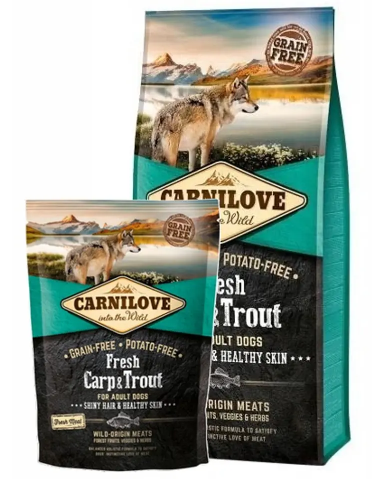 ⁨CARNILOVE FRESH CARP & TROUT FOR ADULT 1,5kg⁩ at Wasserman.eu