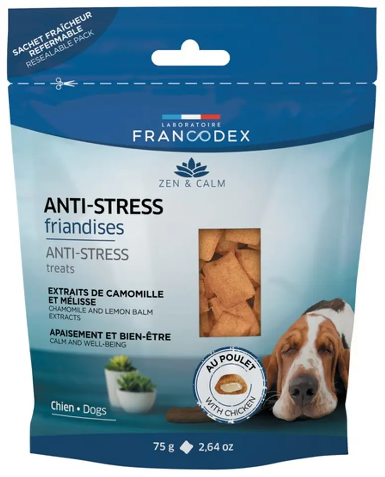 ⁨Francodex Dog Treat Anti-Stress Chicken 75g [FR170247]⁩ at Wasserman.eu