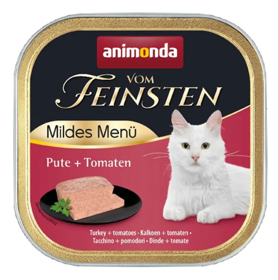 ⁨ANIMONDA vom Feinsten Mildes Menu Turkey with tomatoes - wet cat food - 100g⁩ at Wasserman.eu