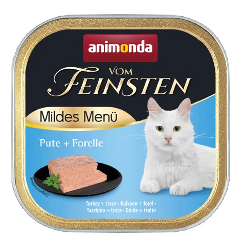 ⁨Animonda vom Feinsten Mildes Menu z Indykiem i Pstrągiem tacka 100g⁩ w sklepie Wasserman.eu