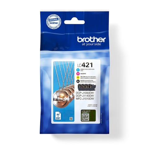 Brother LC-421VAL PagePack 4 szt. Oryginalny Standardowa wydajność Czarny, Cyjan, Purpurowy, Żółty w sklepie Wasserman.eu