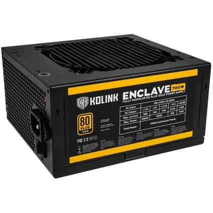 ⁨Kolink Enclave power supply unit 700 W 20+4 pin ATX ATX Black⁩ at Wasserman.eu