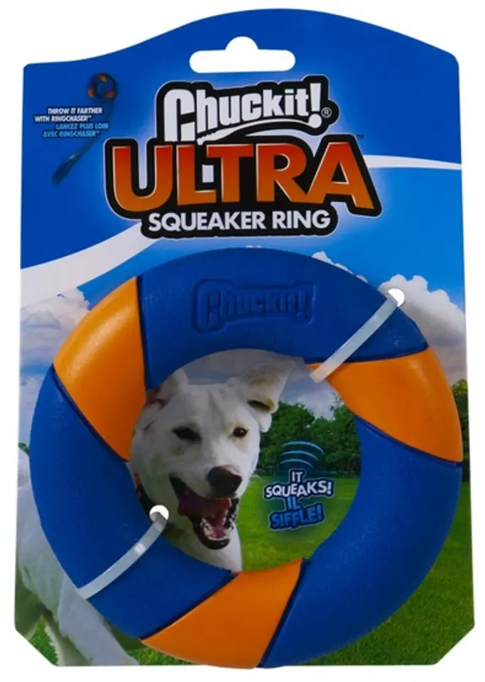 ⁨Chuckit! Ring Ultra Squeaker Dog cutter⁩ at Wasserman.eu