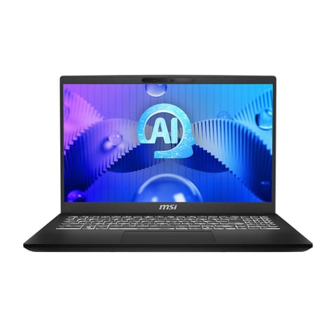 ⁨MSI Modern 15 H AI C1MG-013PL Intel Core Ultra 5 125H Laptop 39.6 cm (15.6") Full HD 16 GB DDR5-SDRAM 512 GB SSD Wi-Fi 6E (802.11ax) Windows 11 Home Black⁩ at Wasserman.eu