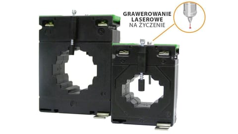 ⁨Przekładnik prądowy z otworem na szynę 62/30 (40) 125/5A klasa 0,5 1,5VA LCTB 6230400125A55⁩ w sklepie Wasserman.eu