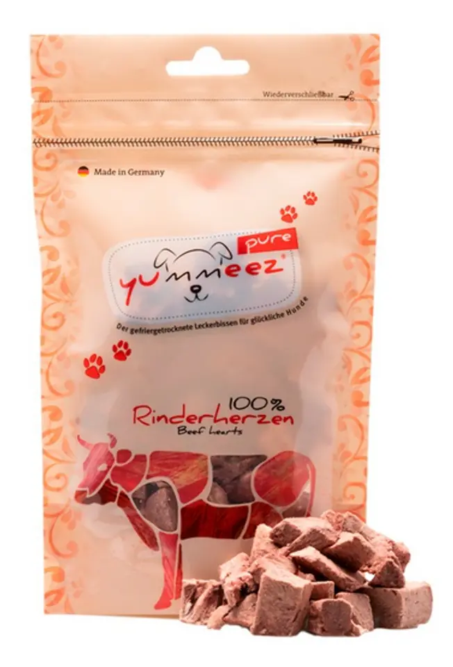 ⁨Yummeez Pure Serca wołowe 35g⁩ w sklepie Wasserman.eu