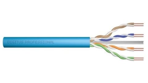 ⁨Kabel teleinformatyczny U/UTP kat.6A LS0H drut niebieski B2ca DK-1616-A-VH-5 /500m/⁩ w sklepie Wasserman.eu