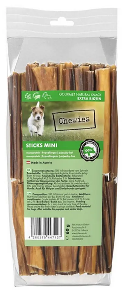 Chewies Sticks Mini Schweinefleisch 60g im Wasserman.eu