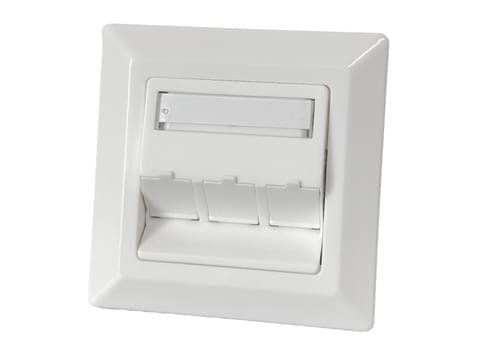 Adapter podtynkowy 3xRJ45 z klapkami przeciwkurzowymi ALANTEC w sklepie Wasserman.eu