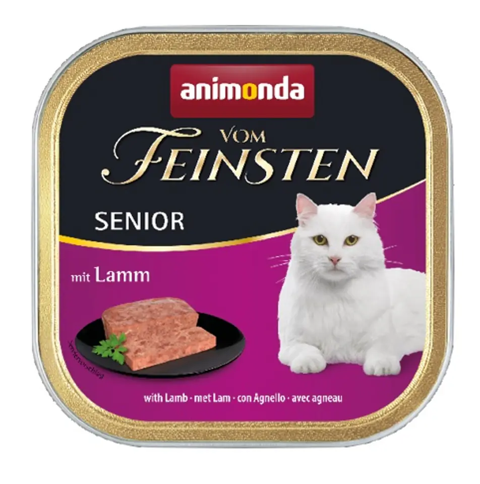 ⁨Animonda vom Feinsten Cat Senior with Jagniecina tray 100g⁩ at Wasserman.eu