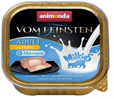⁨Animonda vom Feinsten Milkies Cat Kurczak + Mleko tacka 100g⁩ w sklepie Wasserman.eu